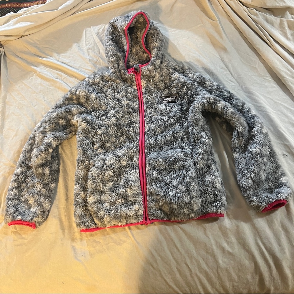 Eddie Bauer Faux Fur Jacket Size Small (7/8)